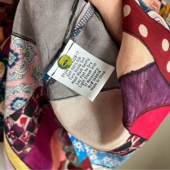 Johnny Was Eloise Silk Blouse - Picture 10 of 10